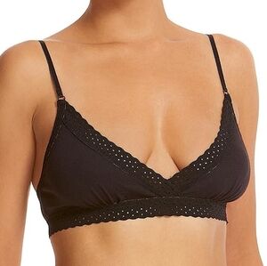 NWT Hanky Panky Organic Cotton Bralette - Black - Sz S